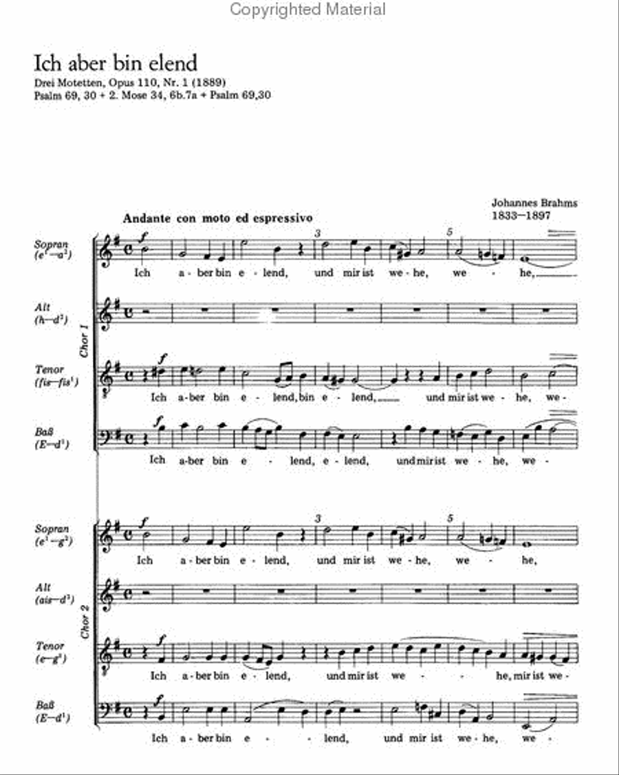 Ich aber bin elend; Ach, arme Welt Score scores gallery preview page 2