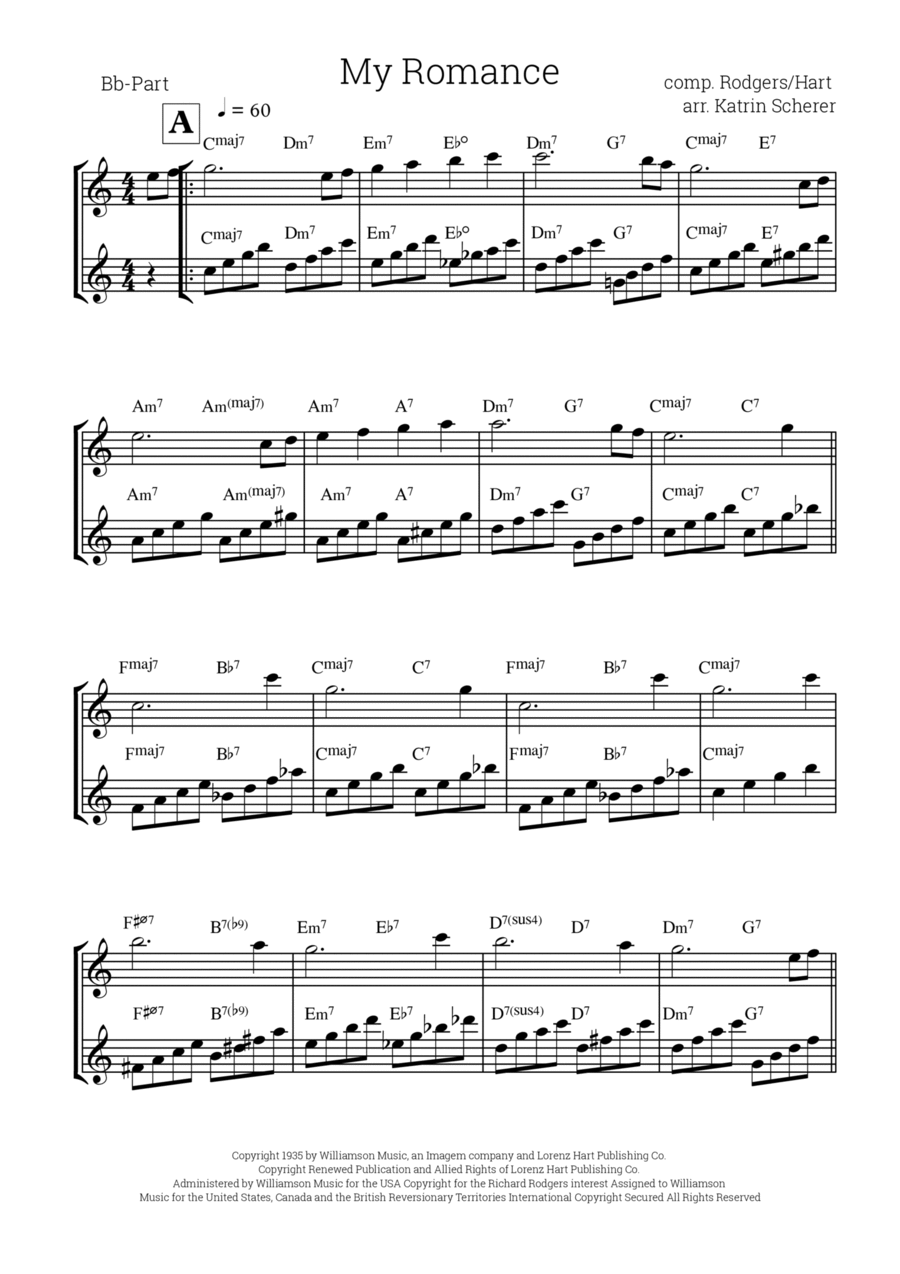 My Romance Small Ensemble scores gallery preview page 1