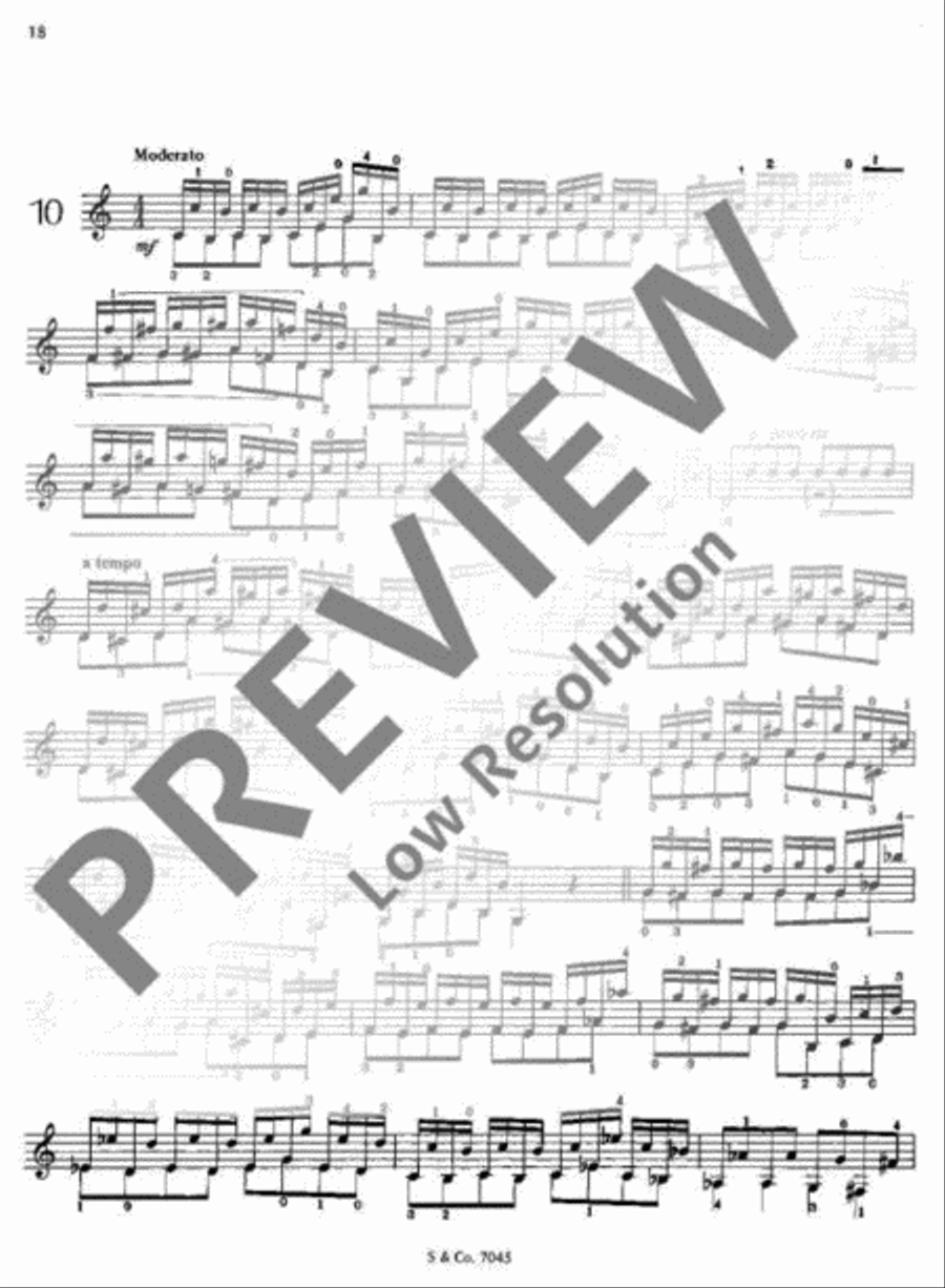 12 Studies Classical Guitar scores gallery preview page 21