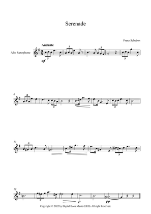 Book cover for Serenade - Franz Schubert (Alto Sax)