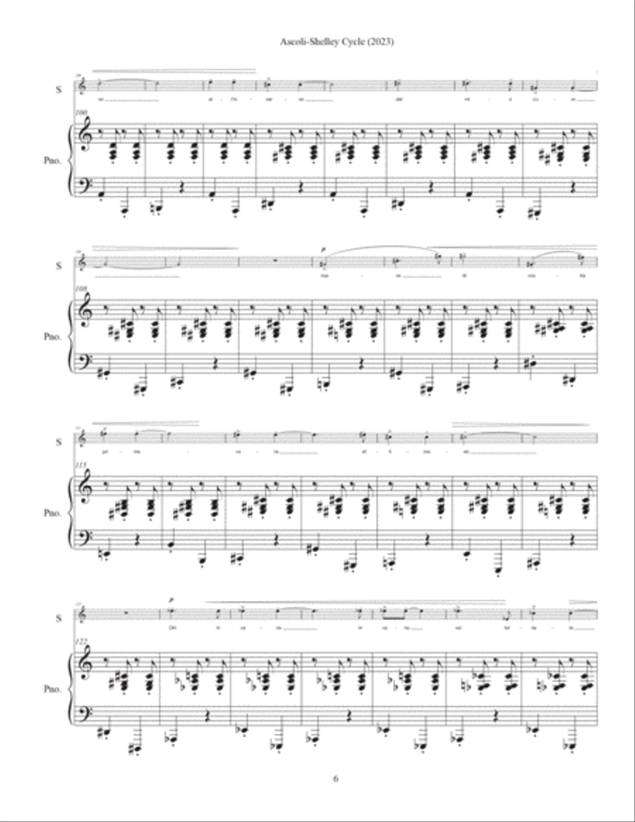 Ascoli-Shelley Cycle Chamber Music scores gallery preview page 6