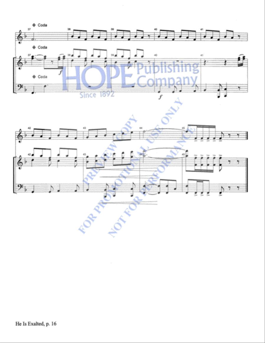 Praise Him with Instruments Orchestra scores gallery preview page 19