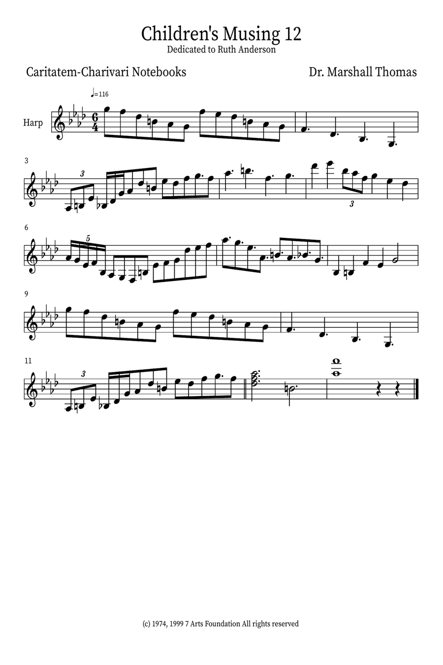 Children's Musing 12 Small Ensemble scores gallery preview page 4