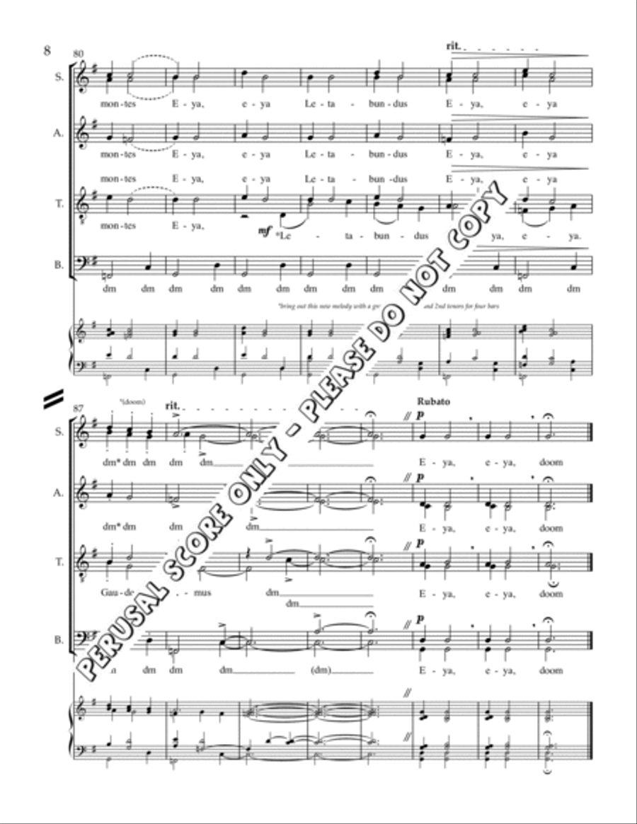 Eya Eya 4-Part scores gallery preview page 8