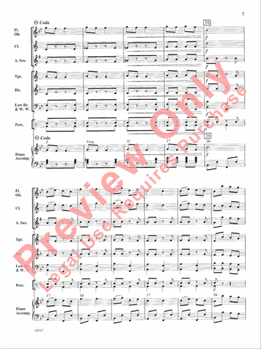 Can-Can Concert Band scores gallery preview page 6