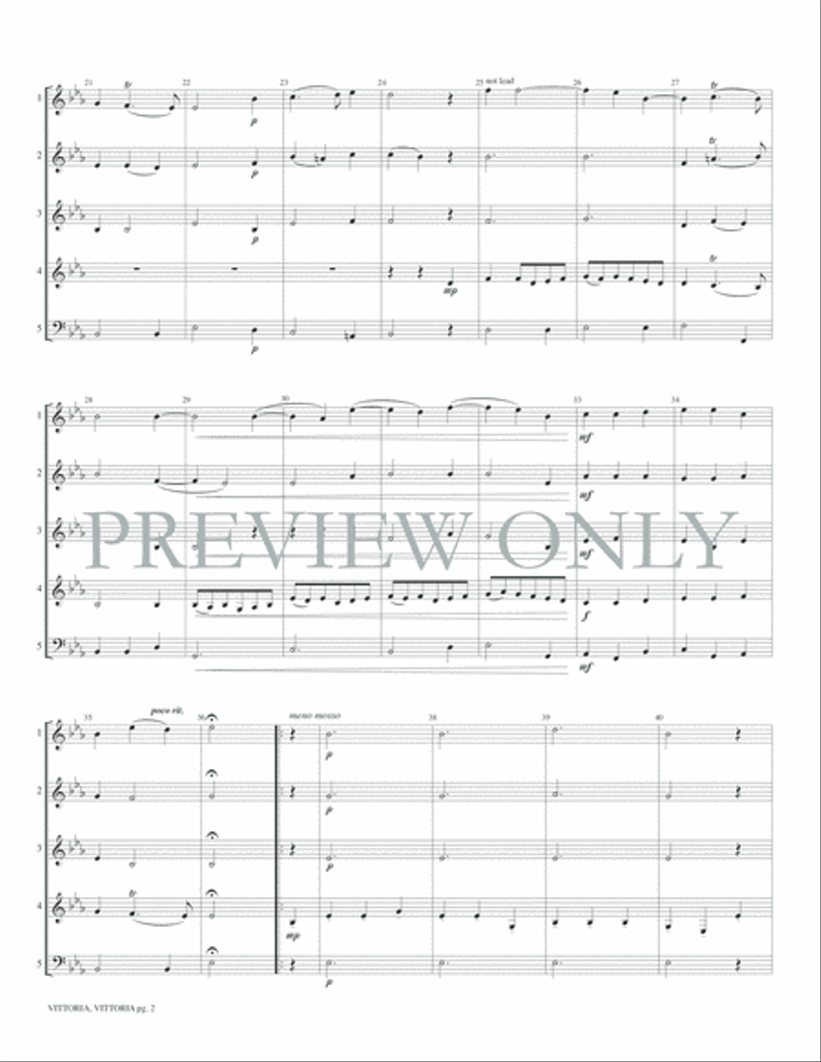 Vittoria, Vittoria Woodwind Ensemble scores gallery preview page 4
