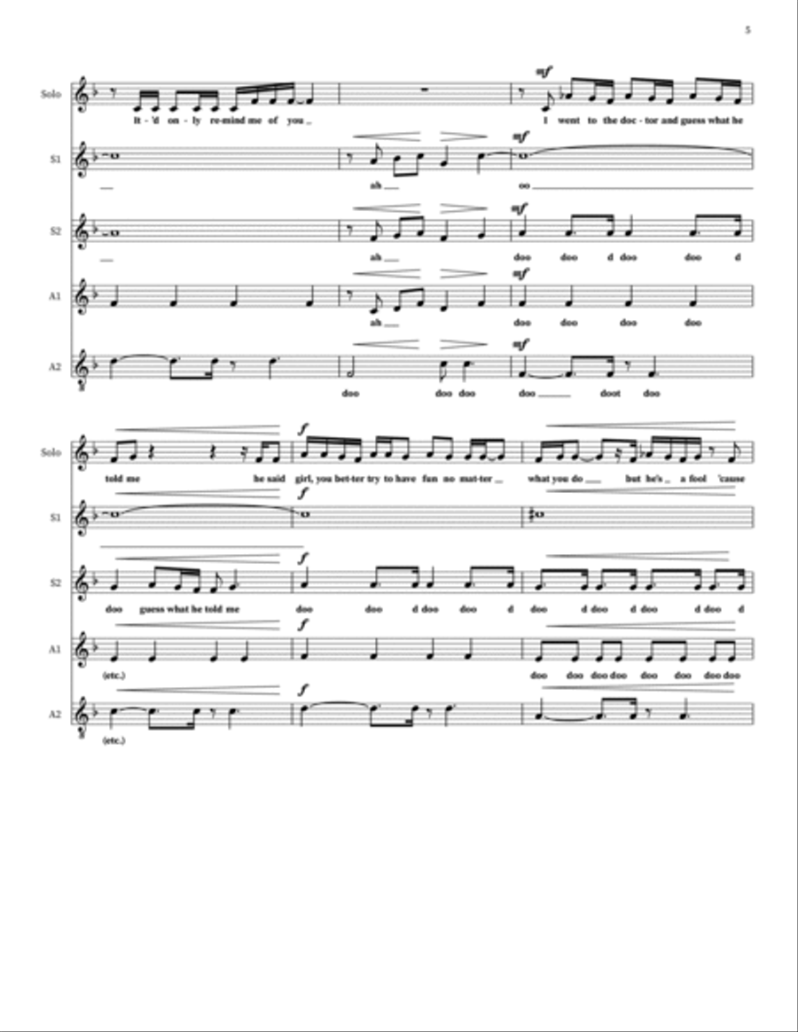 Nothing Compares 2 U Nothing Compares 2 U 4-Part scores gallery preview page 5