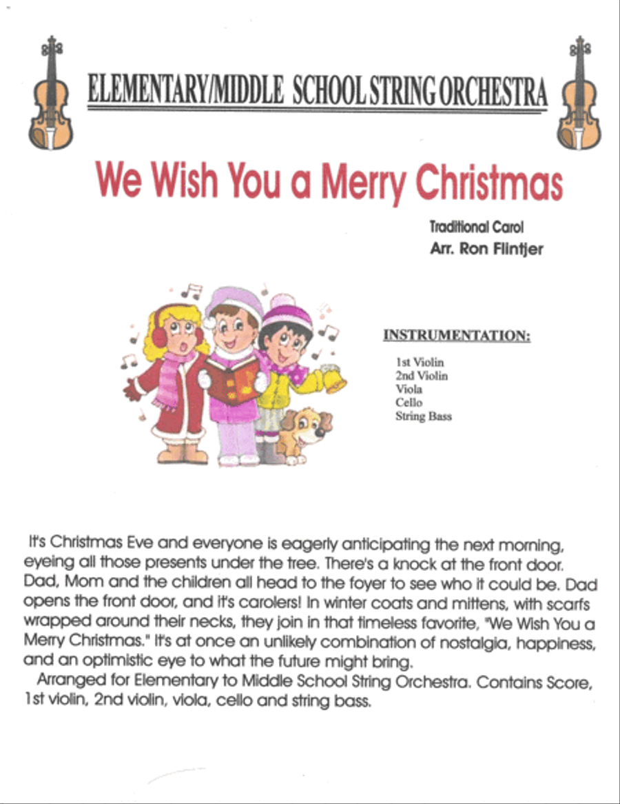 We Wish You a Merry Christmas and a Happy New Year String Orchestra scores gallery preview page 2