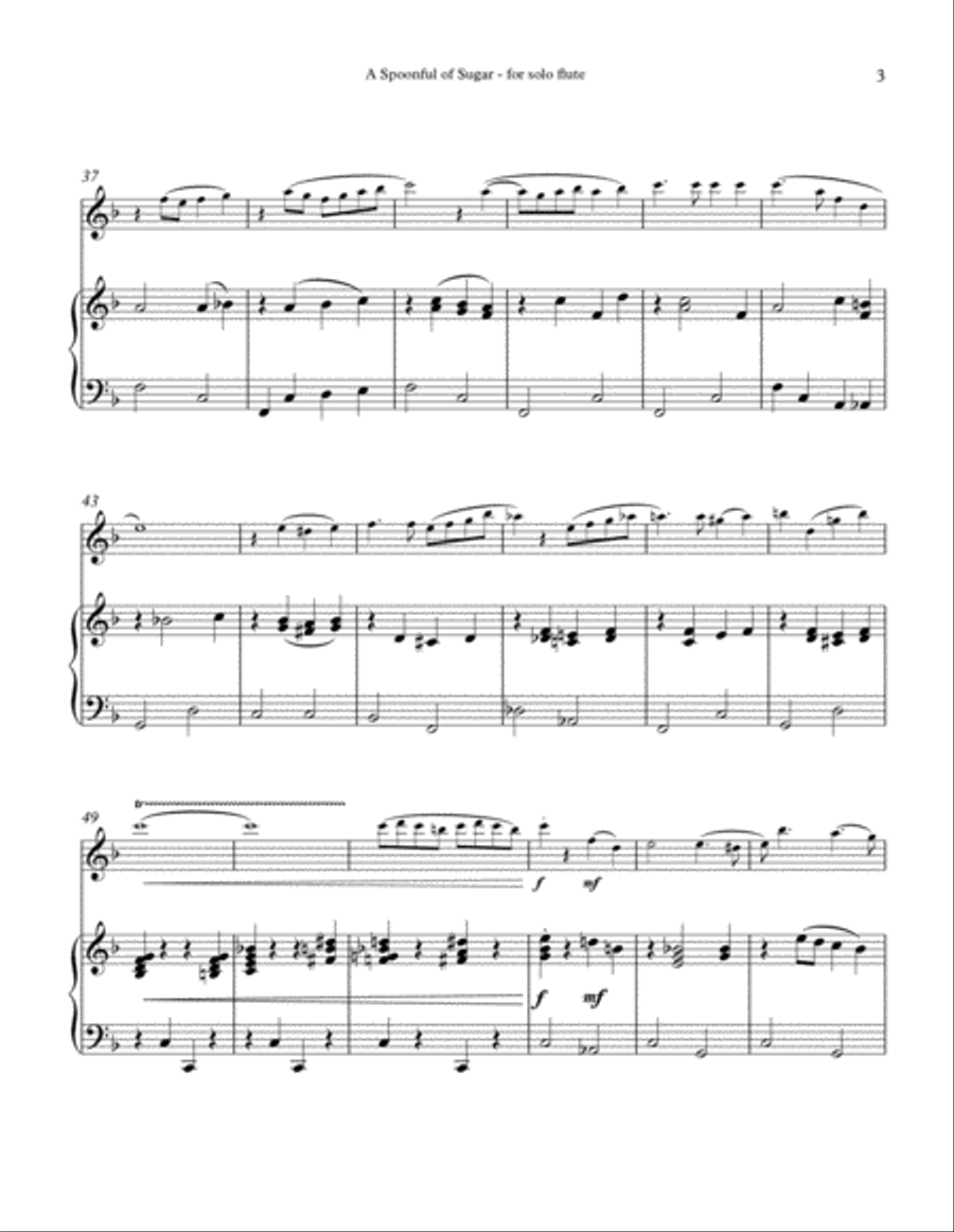 A Spoonful Of Sugar Flute Solo scores gallery preview page 4