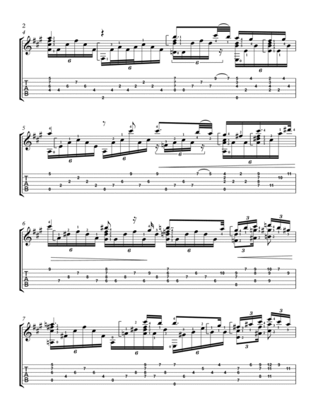 Ave Maria Op. 52, No. 6, D. 839 (Arr. for Guitar) image number null
