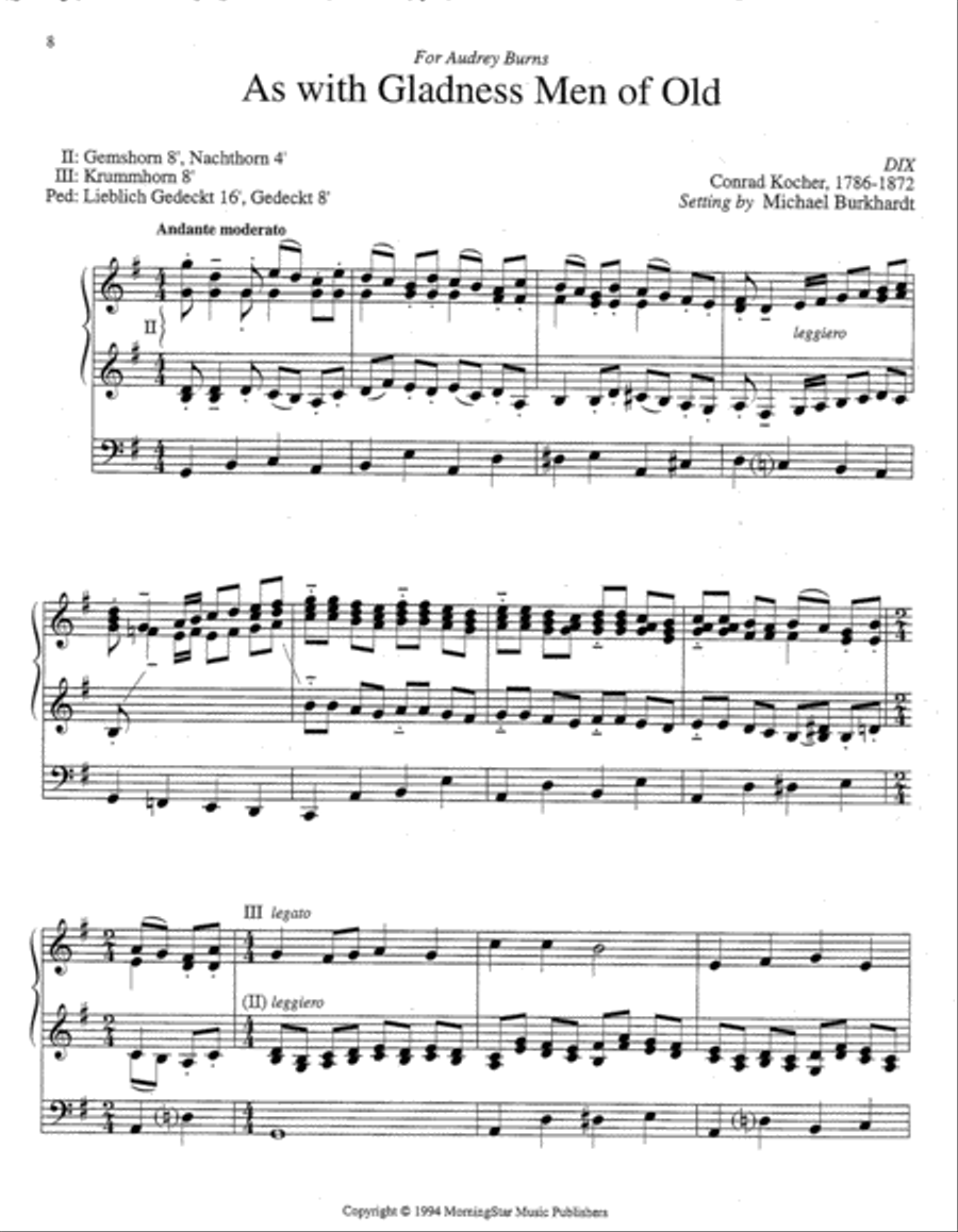 Five Christmas Hymn Improvisations, Set 2 Organ scores gallery preview page 3