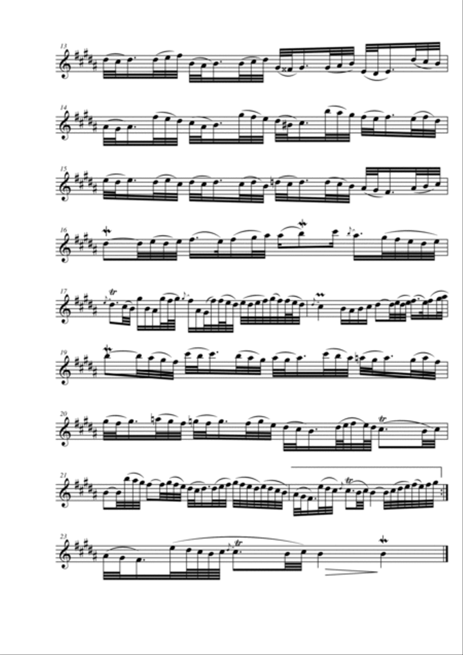 Aria en La mayor para Oboe y Cuerdas Opus 9 (Spanish Edition) - PARTES Small Ensemble scores gallery preview page 4