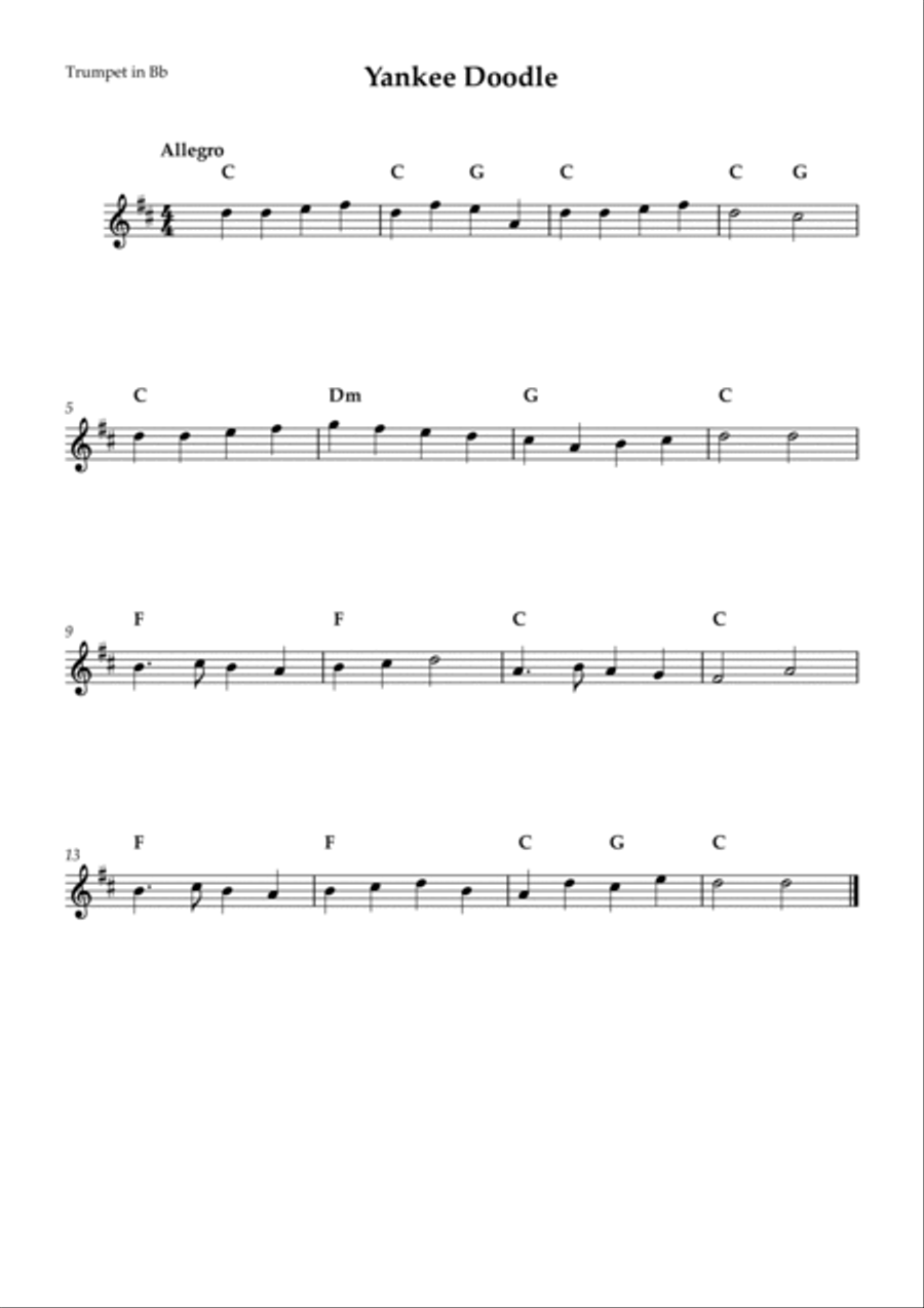 Yankee Doodle Brass Duet scores gallery preview page 2