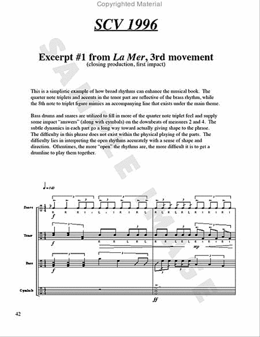 Fresh Perspectives for the Modern Drumline Percussion scores gallery preview page 12