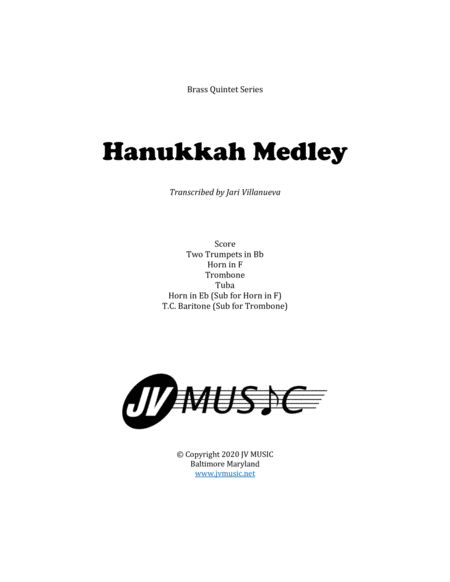 Hanukkah Medley for Brass Quintet image number null