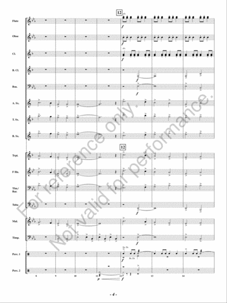 Christmas Encore Christmas Encore Concert Band scores gallery preview page 3