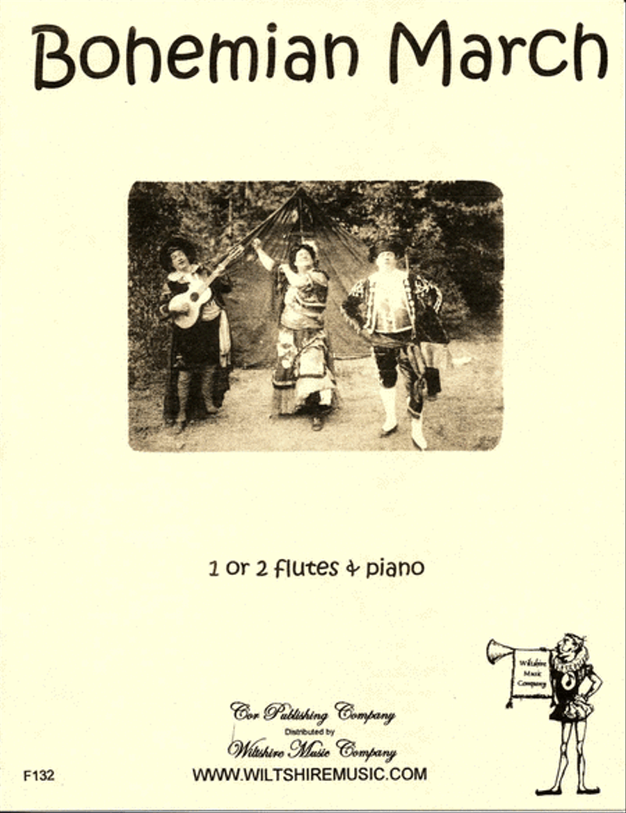 Bohemian March Flute Solo scores gallery preview page 1