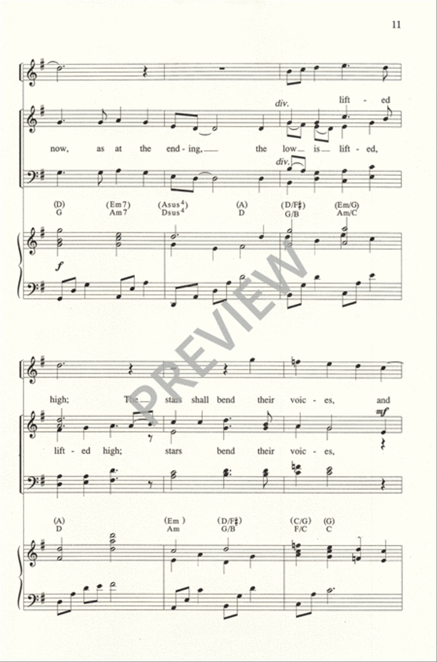 A Stable Lamp is Lighted 4-Part scores gallery preview page 12