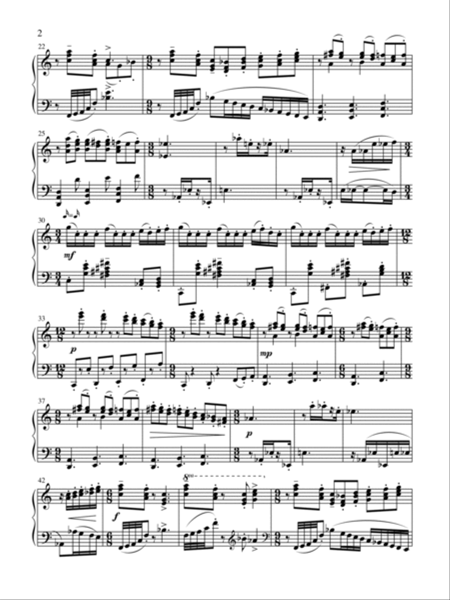 Equine Suite (for solo piano) Piano Solo scores gallery preview page 2