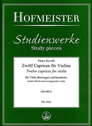 Book cover for 12 Capricen fur Violine