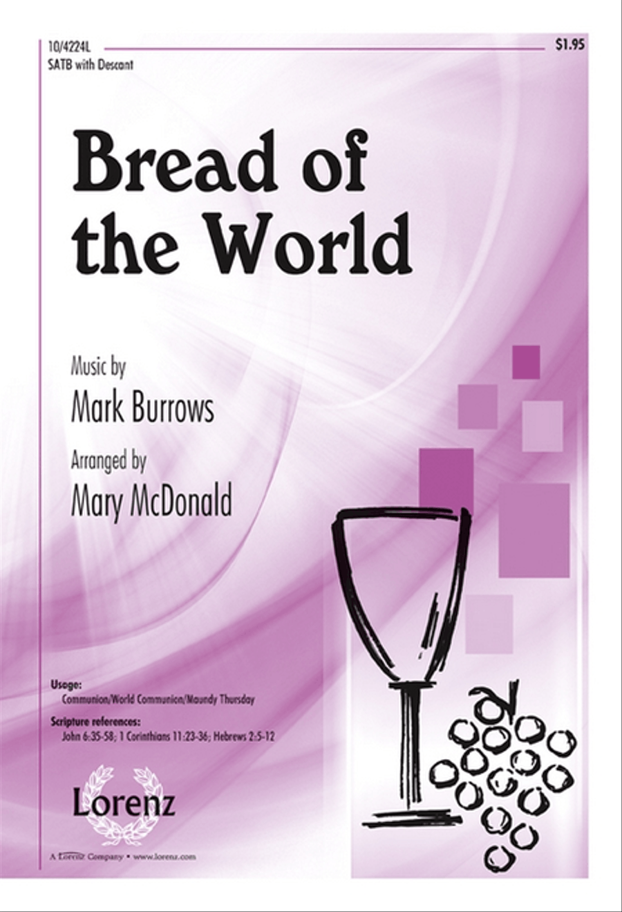 Bread of the World 4-Part scores gallery preview page 1
