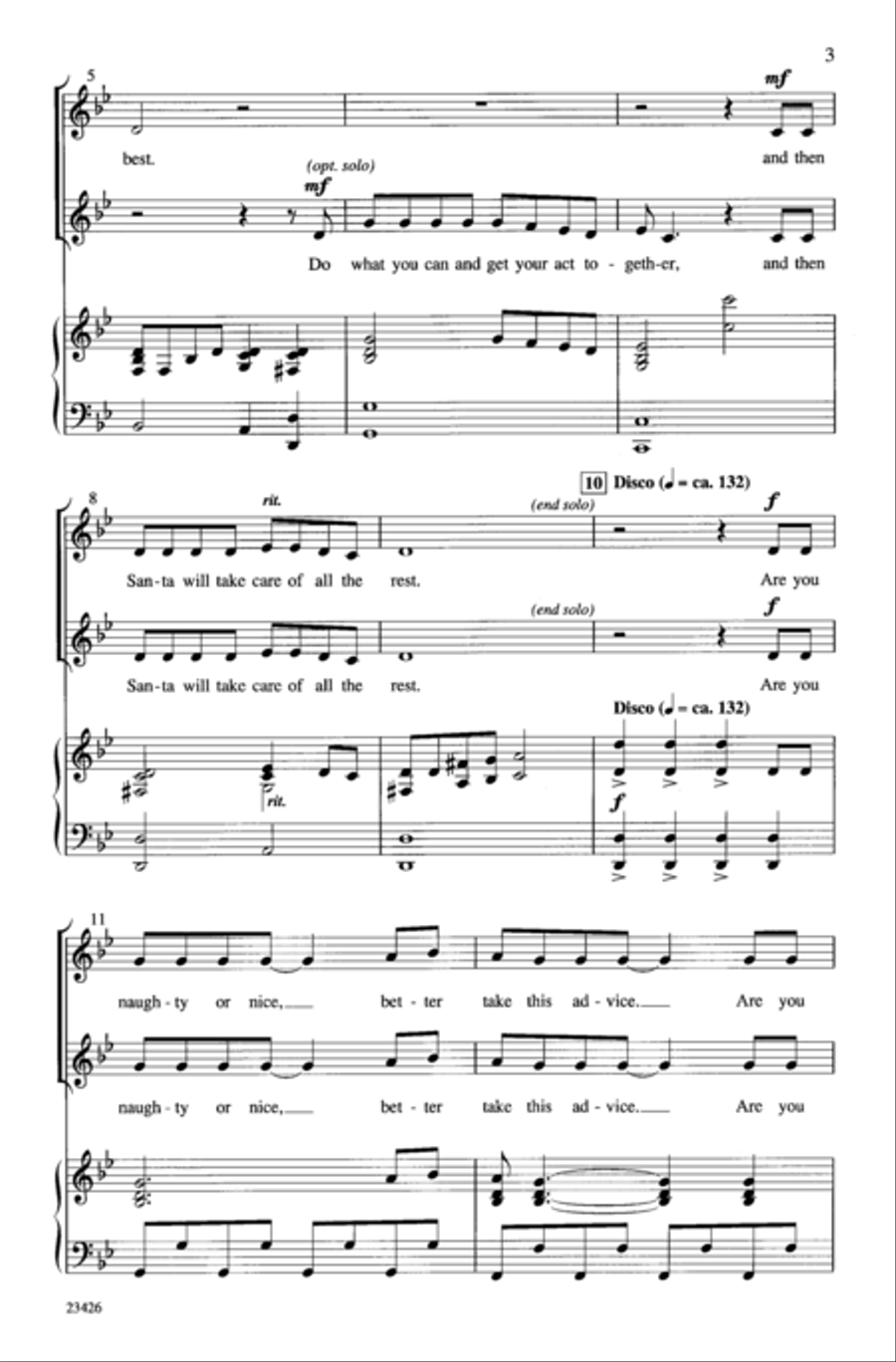 Naughty or Nice? Naughty or Nice? 2-Part scores gallery preview page 3