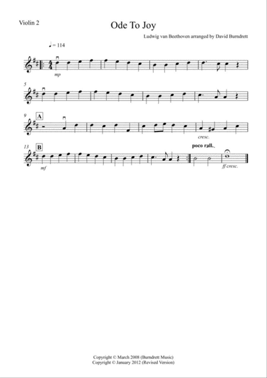 Ode To Joy for String Orchestra String Orchestra scores gallery preview page 4
