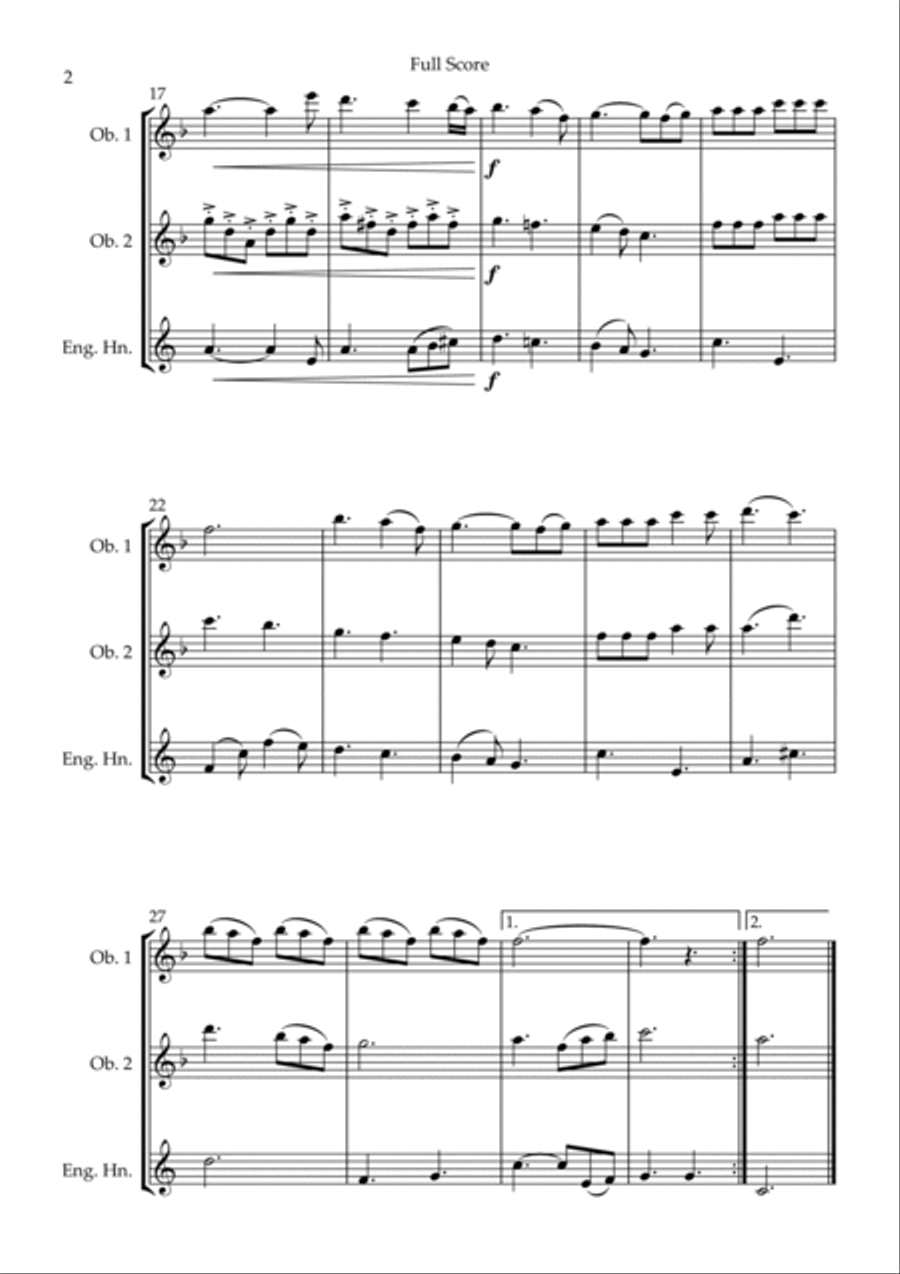 He Is Exalted Woodwind Trio scores gallery preview page 2