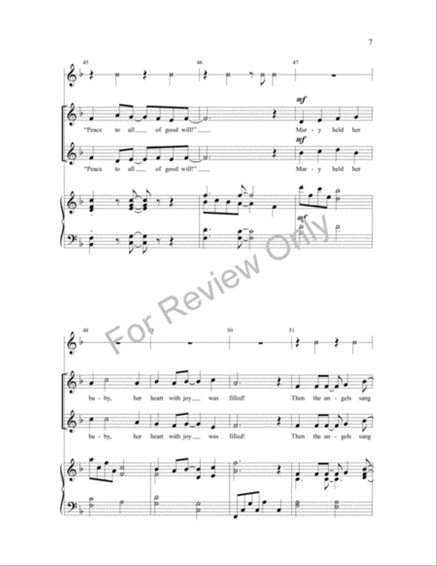 Hear the Angels, Hear Them Sing SA scores gallery preview page 7