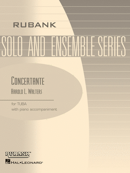 Concertante (BB Flat only) - Bass (Tuba) Solos With Piano