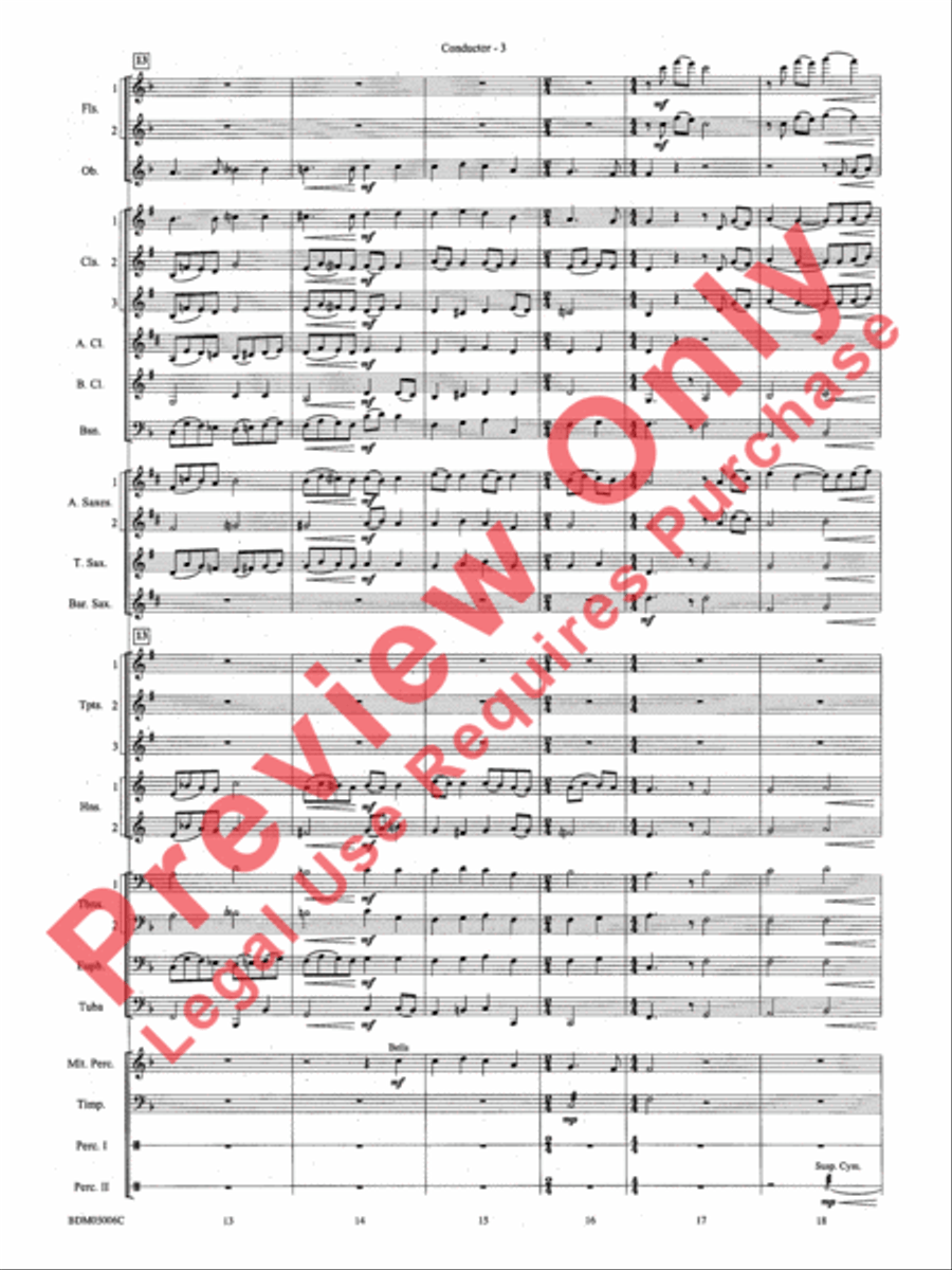 To Reap the Blessings of Freedom Concert Band scores gallery preview page 5