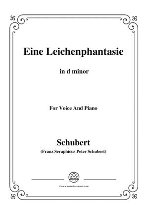 Schubert-Eine Leichenphantasie,D.7,in d minor,for Voice&Piano