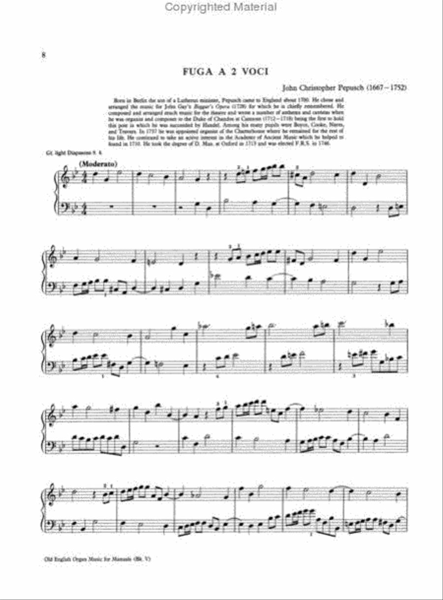 Old English Organ Music for Manuals Book 5