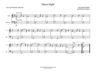 Book cover for Silent Night- Flute and Bassoon Duet