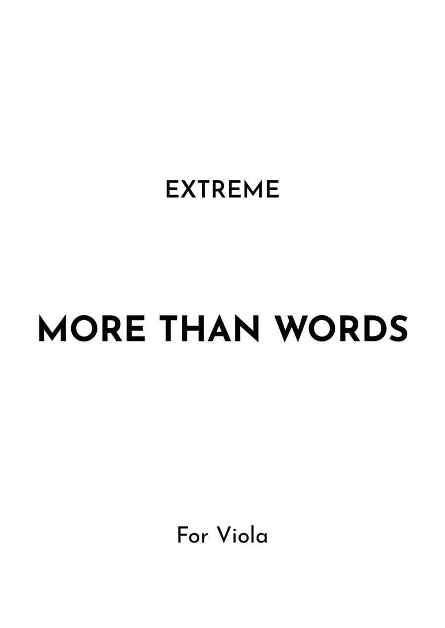 More Than Words Viola Solo scores gallery preview page 1