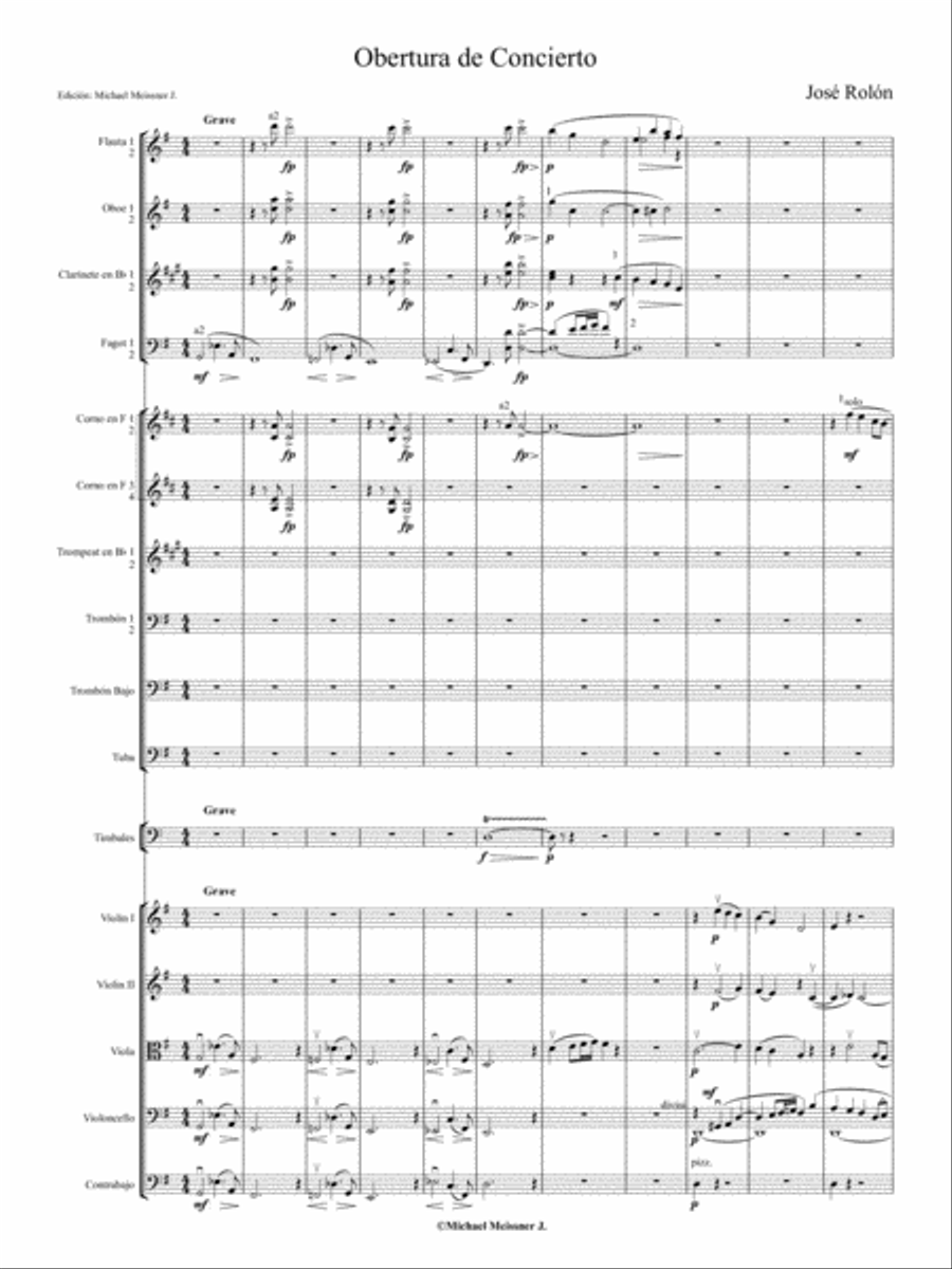 Obertura de Concierto Orchestra scores gallery preview page 5