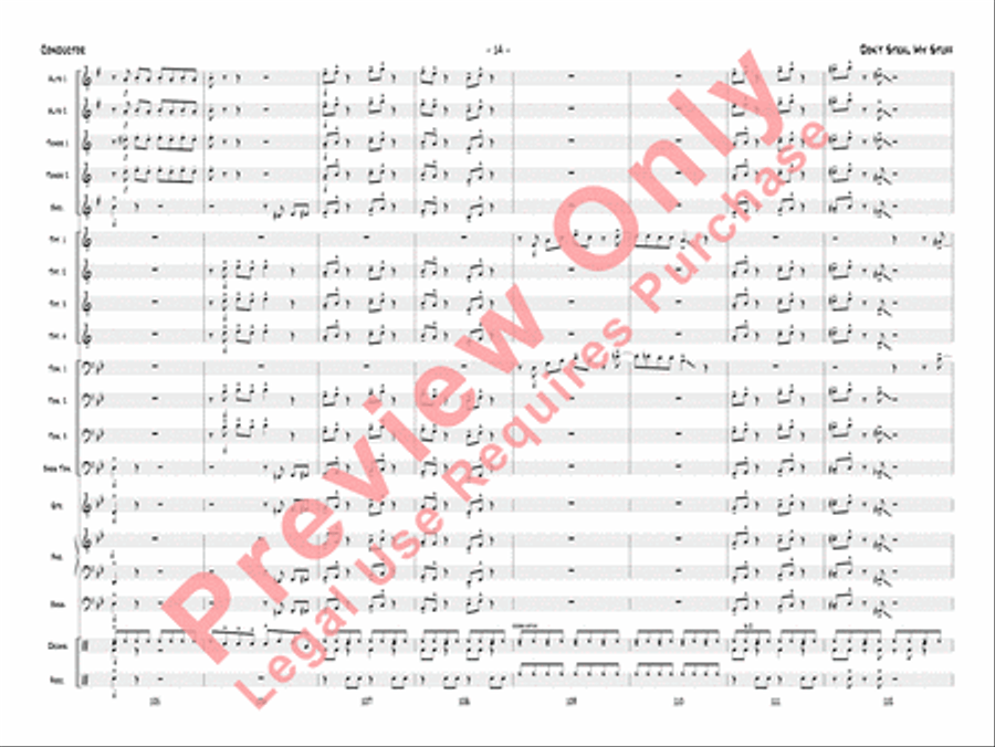 Don't Steal My Stuff Don't Steal My Stuff Jazz Ensemble scores gallery preview page 17