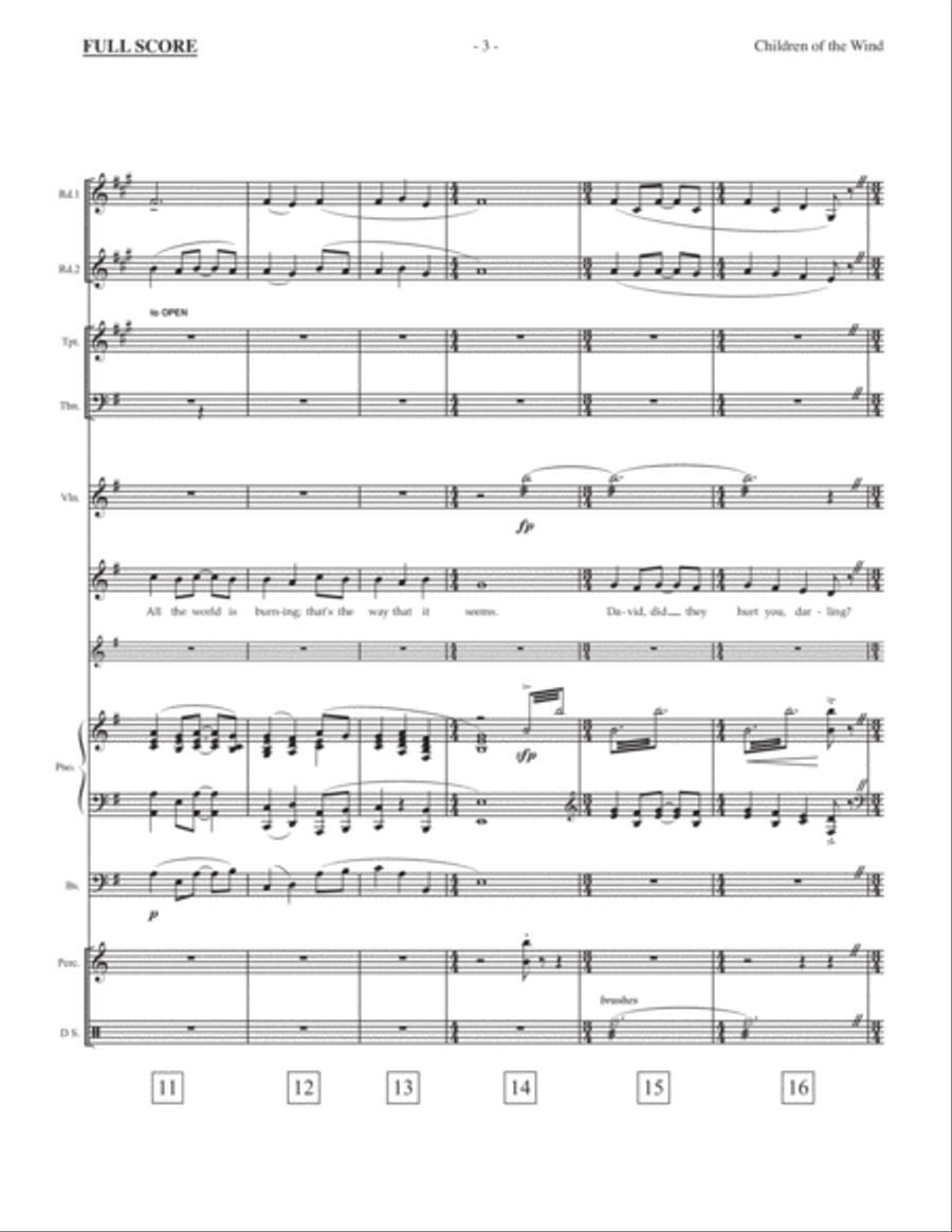 Children Of The Wind Large Ensemble scores gallery preview page 5