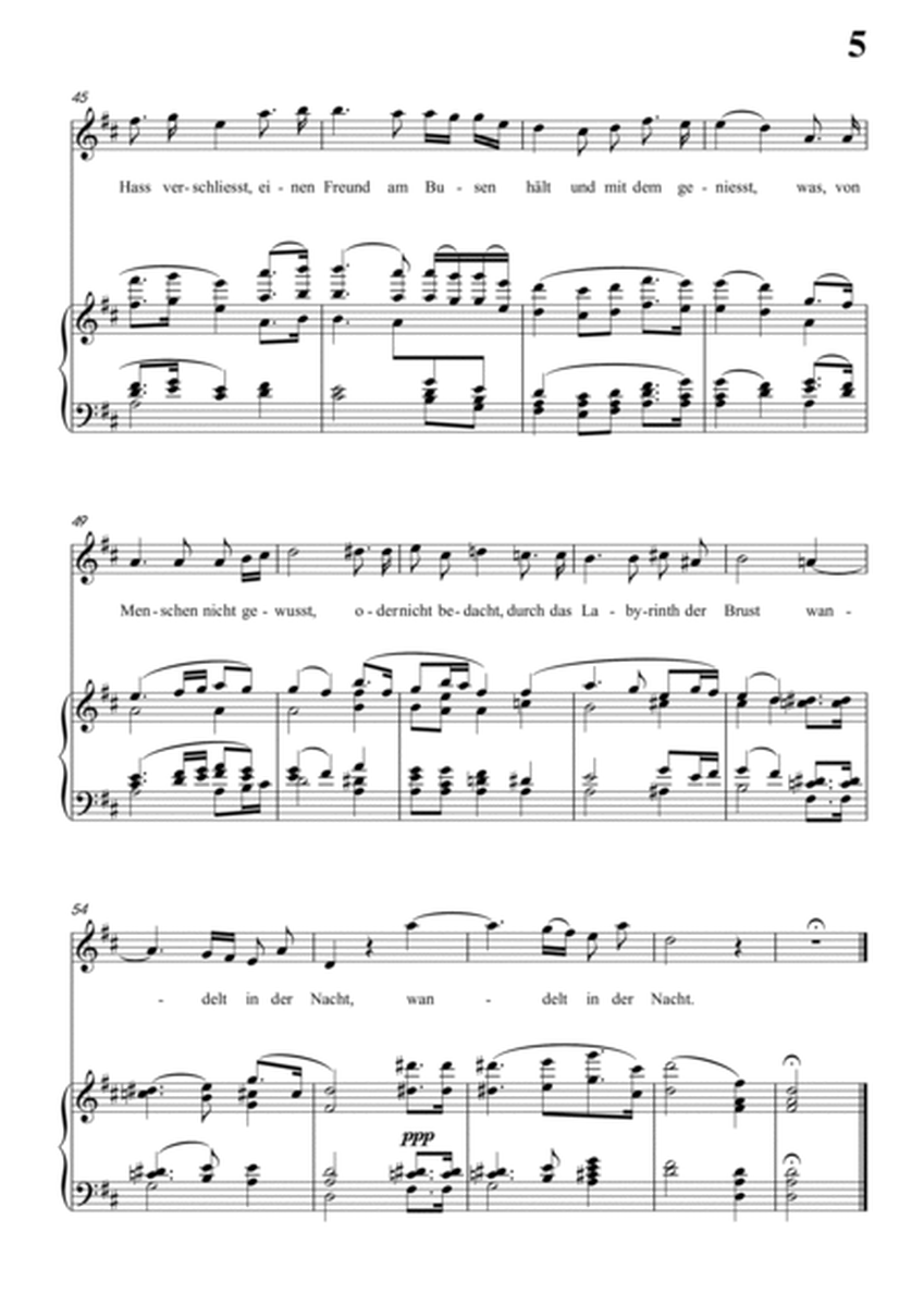 Schubert-An den Mond, D.296 in D for Vocal and Piano