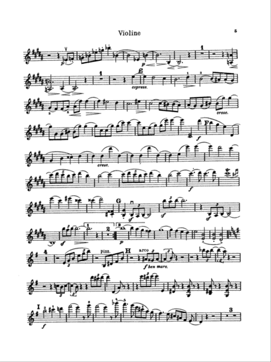 Brahms: Trio No. 1 in B Major, Op. 8 Violin scores gallery preview page 5