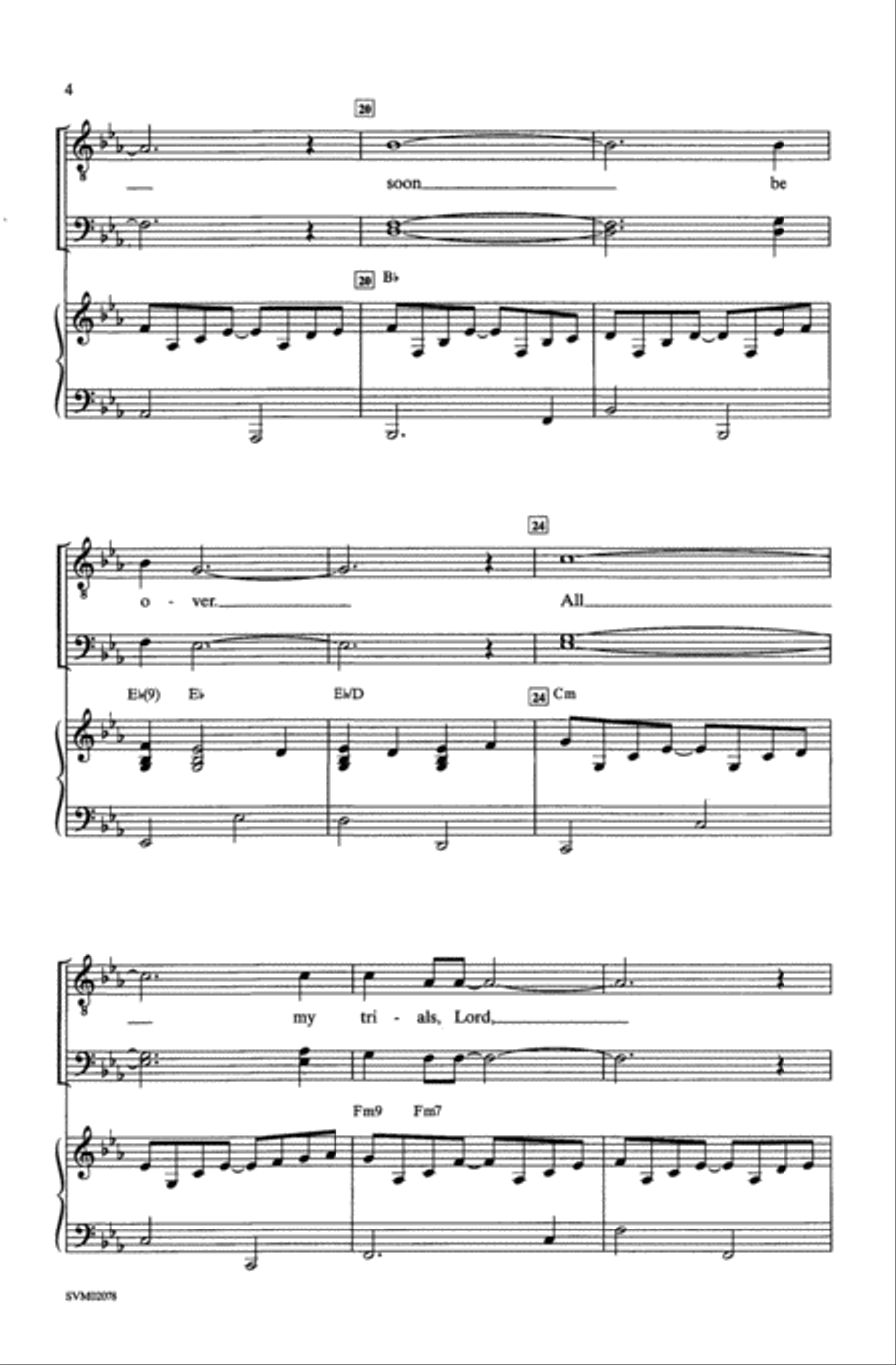 All My Trials - TBB 3-Part scores gallery preview page 11