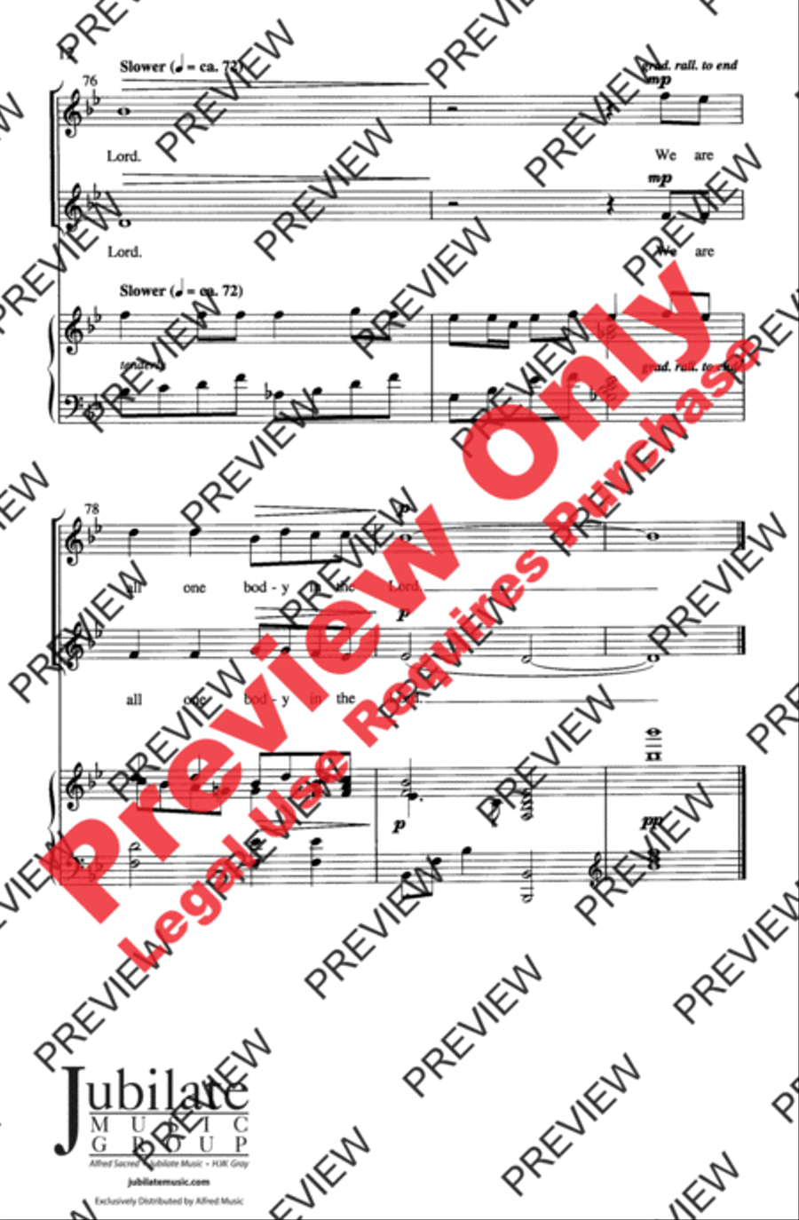 One Bread, One Body Unison Choir scores gallery preview page 12