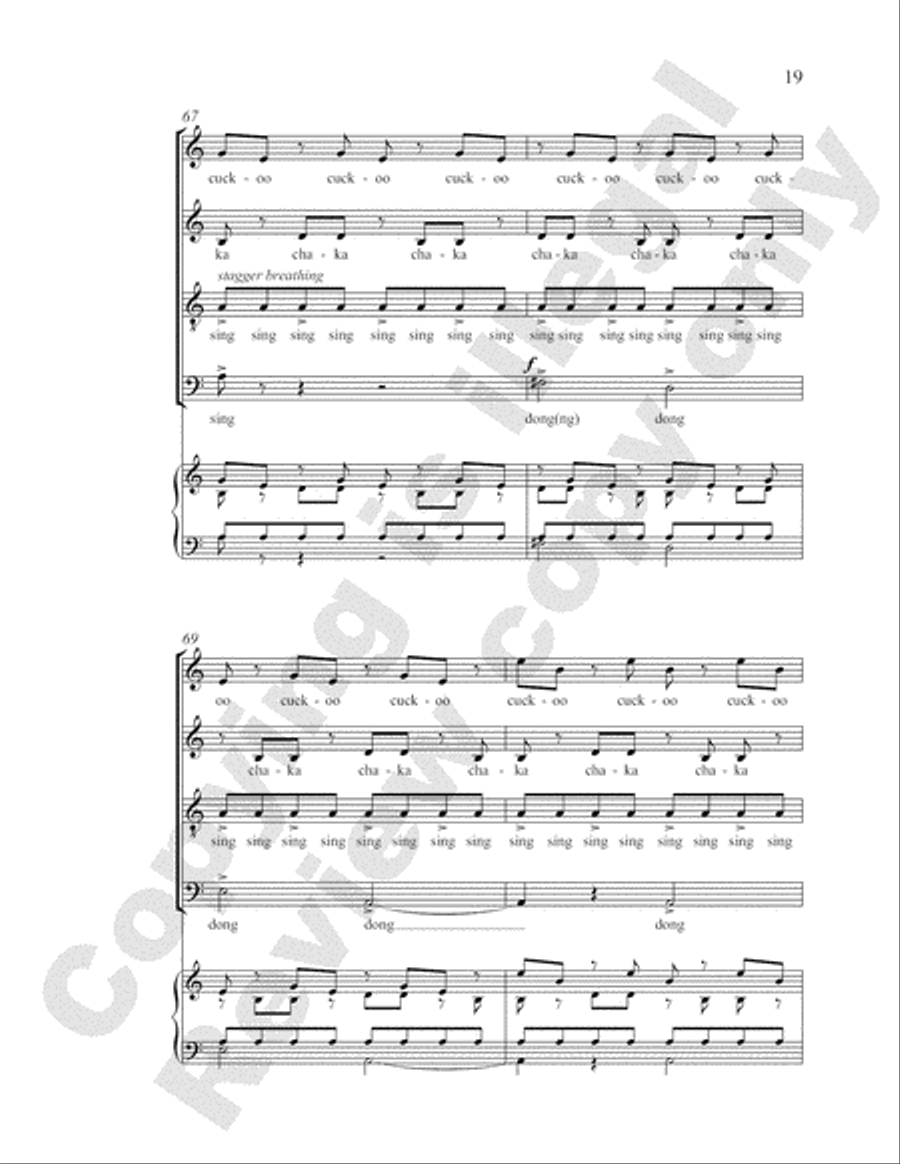 Time Pieces: 4. Clocks 4-Part scores gallery preview page 39