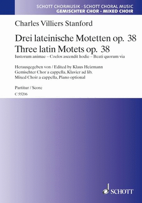 Book cover for 3 Latin Motets, Op. 38