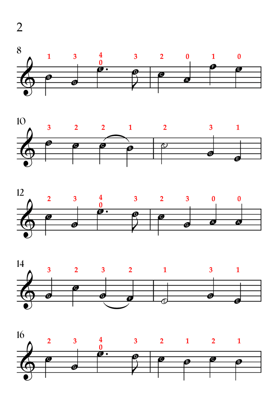 Angels from the Realms of Glory (VIOLIN SOLO - EASY LEVEL) Violin Solo scores gallery preview page 3