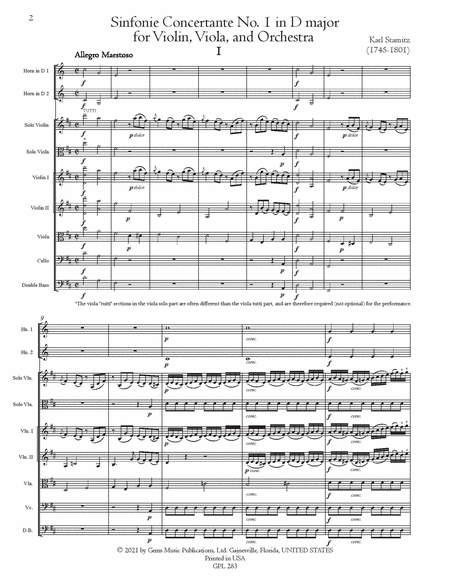 Sinfonia Concertante No. 1 in D major