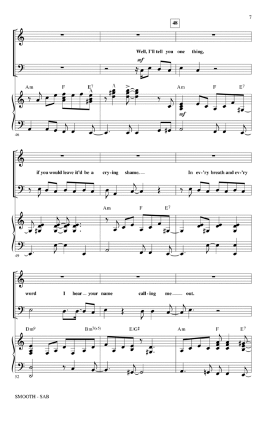 Smooth (arr. Mac Huff) Smooth (arr. Mac Huff) 3-Part scores gallery preview page 6
