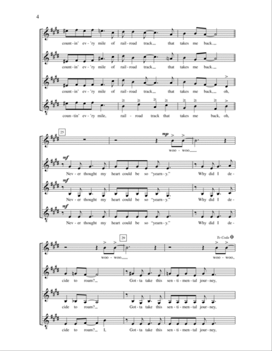 Sentimental Journey SSAA scores gallery preview page 4