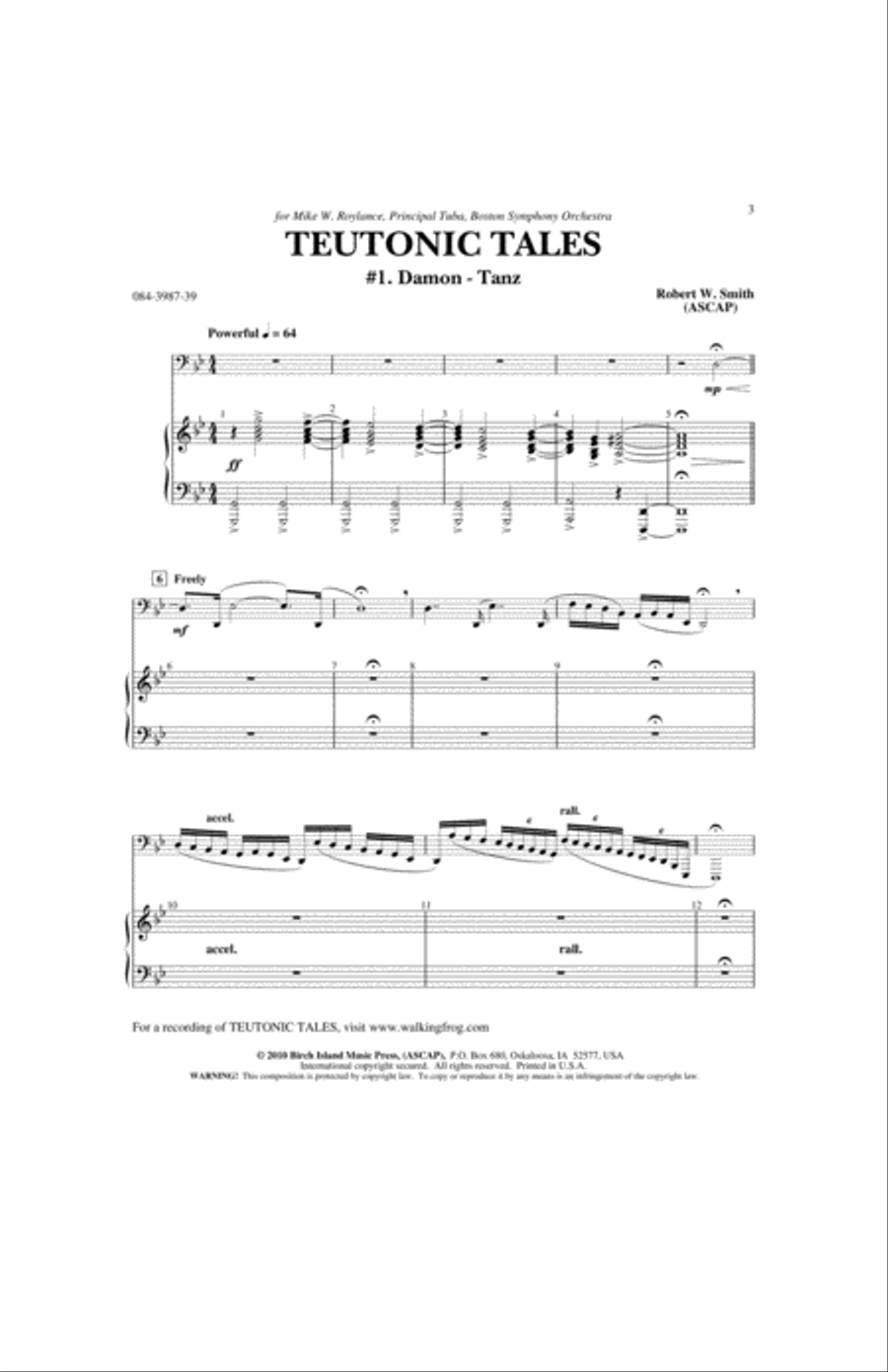 Teutonic Tales Teutonic Tales Tuba scores gallery preview page 2