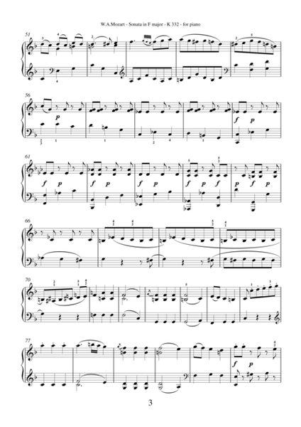 Wolfgang Amadeus Mozart—Sonata in F major K332